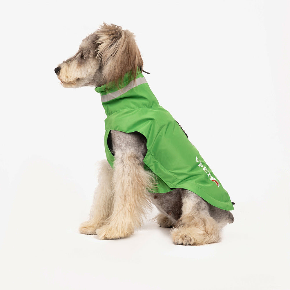 Evergreen reflective adjustable dog raincoat [PZ-806676119639-evergreen]