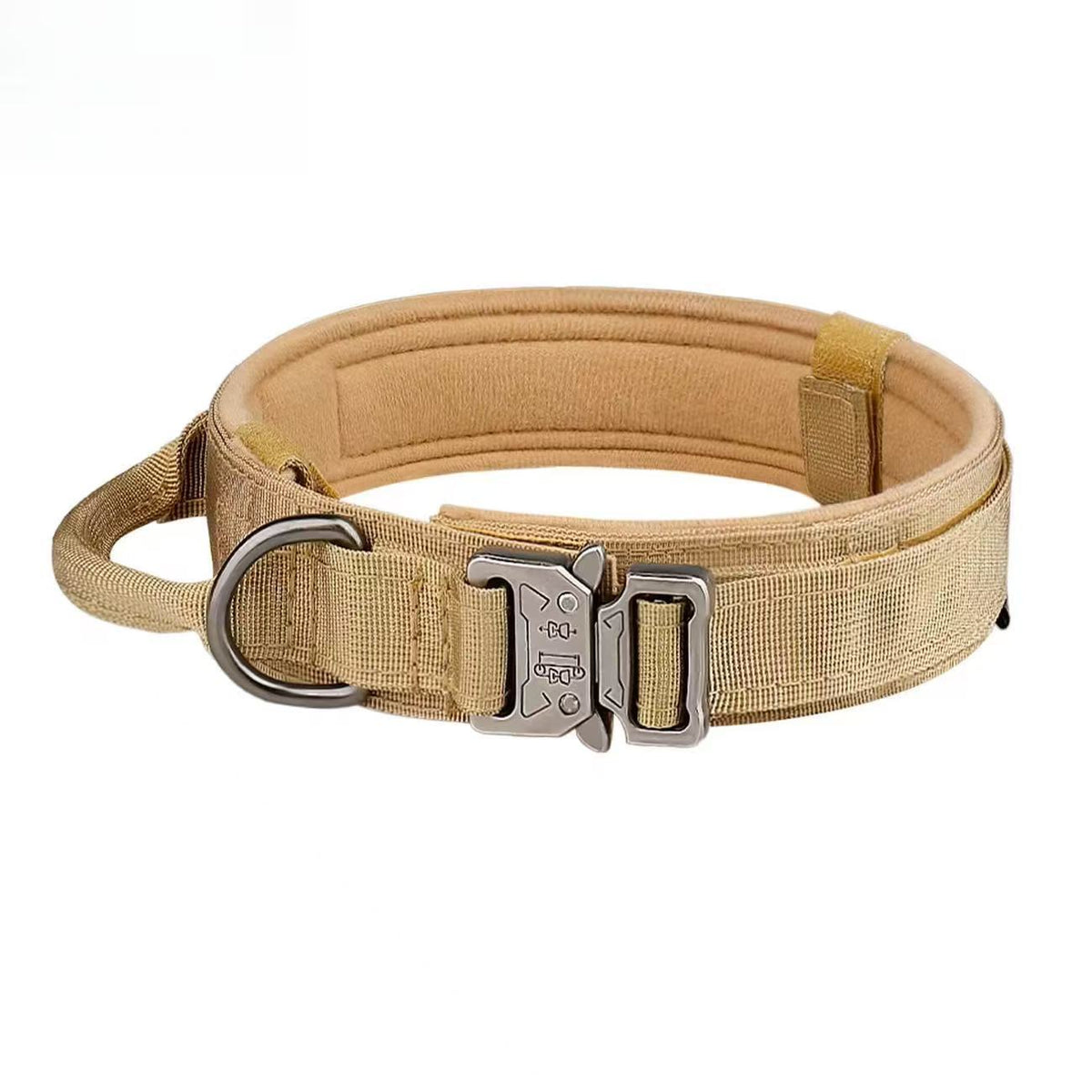 Khaki Padded Tactical Dog Collar [PZ-1059869405213-color-khaki]
