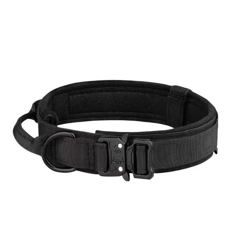 Black Padded Tactical Dog Collar [PZ-1059869405213-color-black]