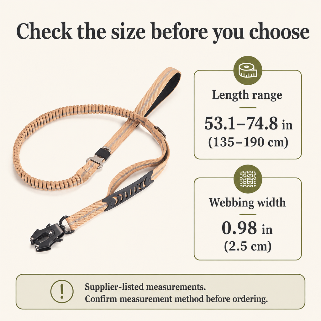 Supplier-listed leash measurements [PZ-7dc1b96952]
