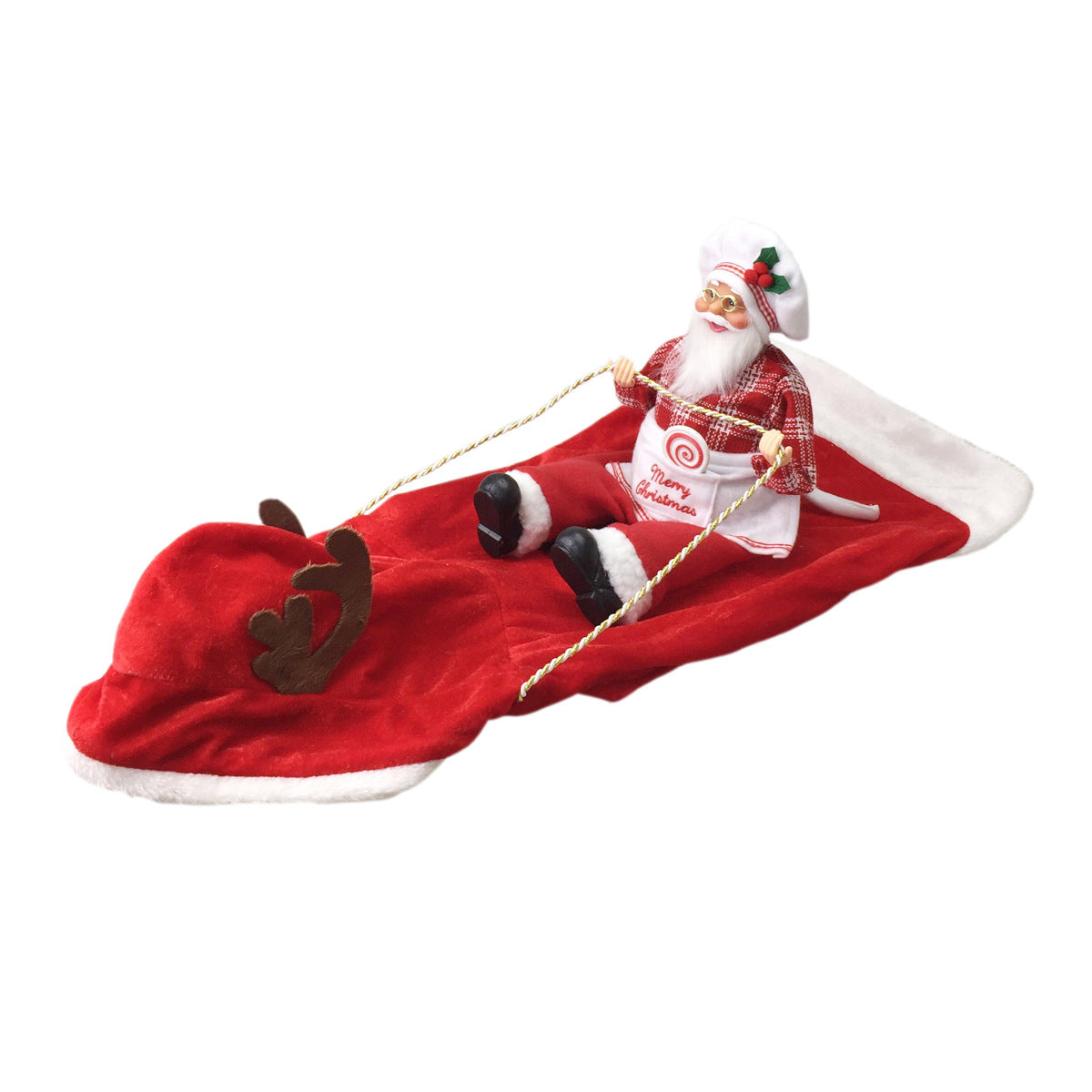 Chef Santa rider dog costume, supplier product view [PZ-597730251098-chef-santa]