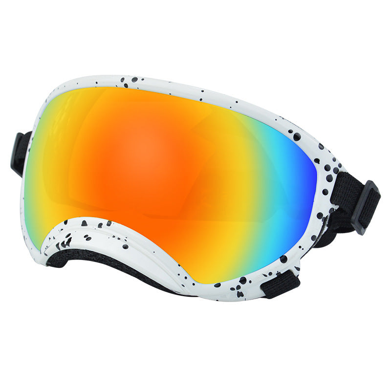Speckled Dog Goggles — White Speckle - Red Mirror [PZ-735248843668-color-10]