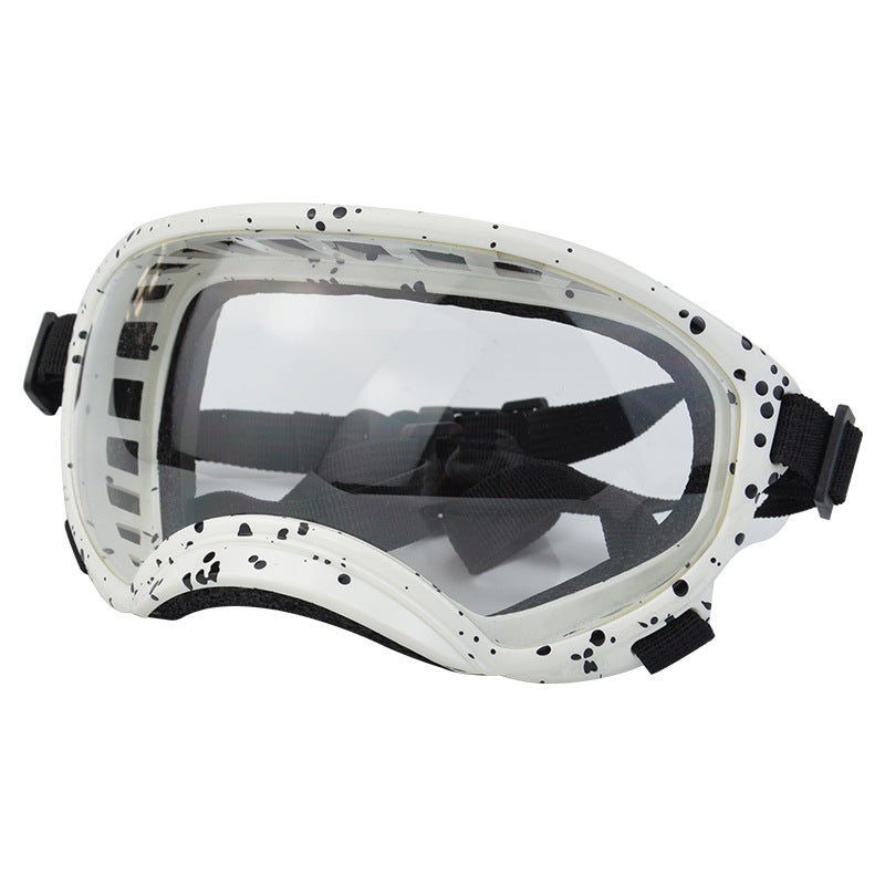 Speckled Dog Goggles — White Speckle - Clear [PZ-735248843668-color-13]
