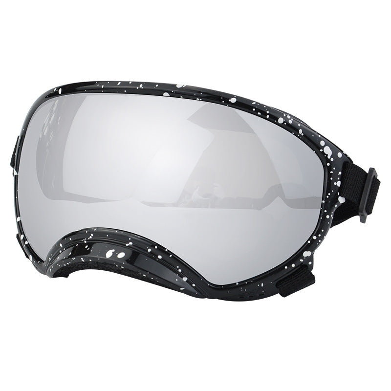 Speckled Dog Goggles — Black Speckle - Silver Mirror [PZ-735248843668-color-4]