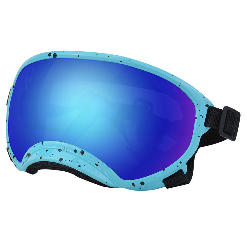 Speckled Dog Goggles — Blue Speckle - Blue Mirror [PZ-735248843668-color-7]