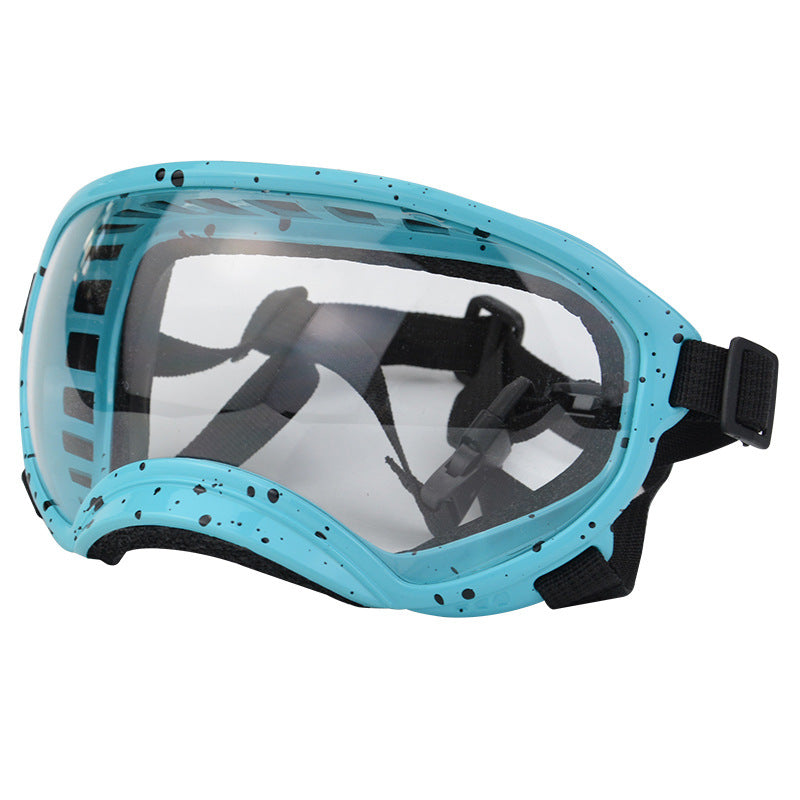 Speckled Dog Goggles — Blue Speckle - Clear [PZ-735248843668-color-8]
