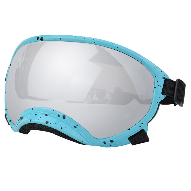Speckled Dog Goggles — Blue Speckle - Silver Mirror [PZ-735248843668-color-9]