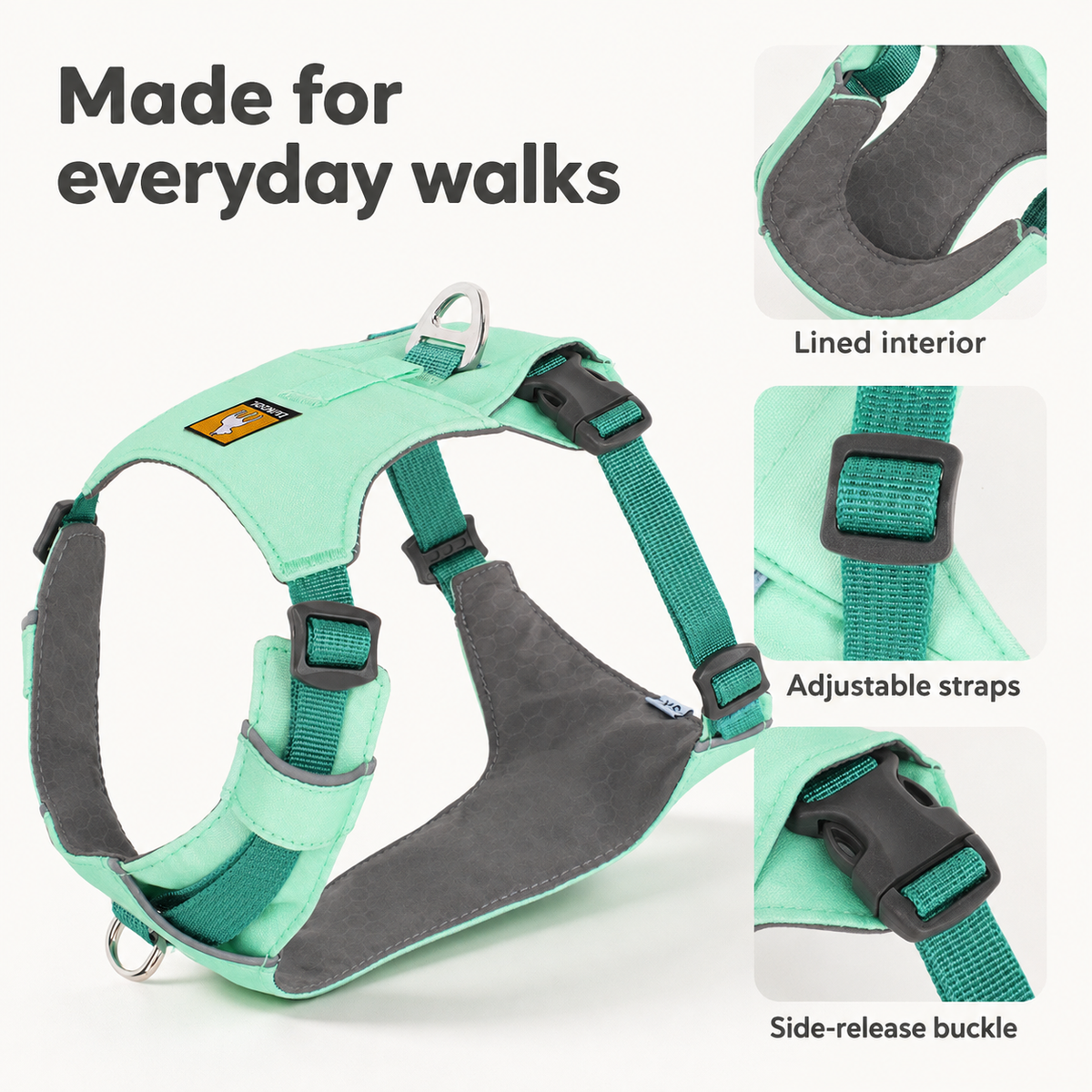 Everyday color dog harness — construction [PZ-1071250706403-construction]
