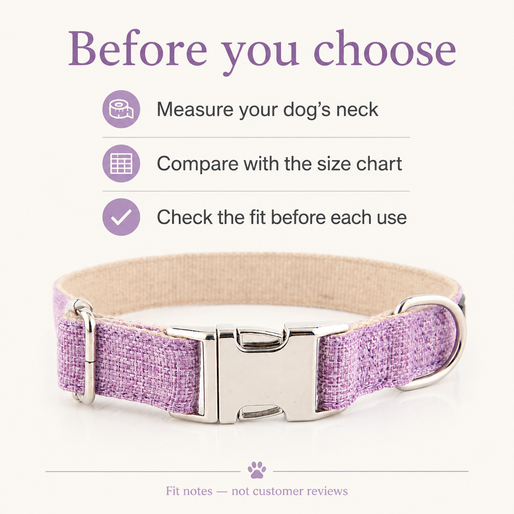 Lavender woven dog collar — fitnotes [PZ-827044449353-fitnotes]
