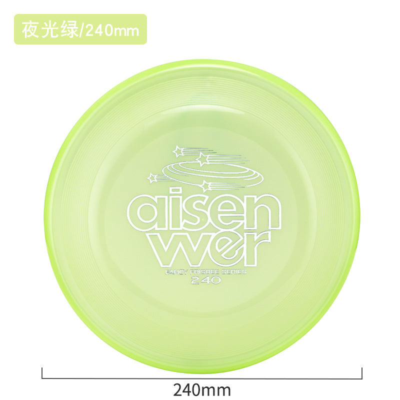 Glow Green dog flying disc, 240 mm / 9.45 in [PZ-977959949813-glow-green-240]