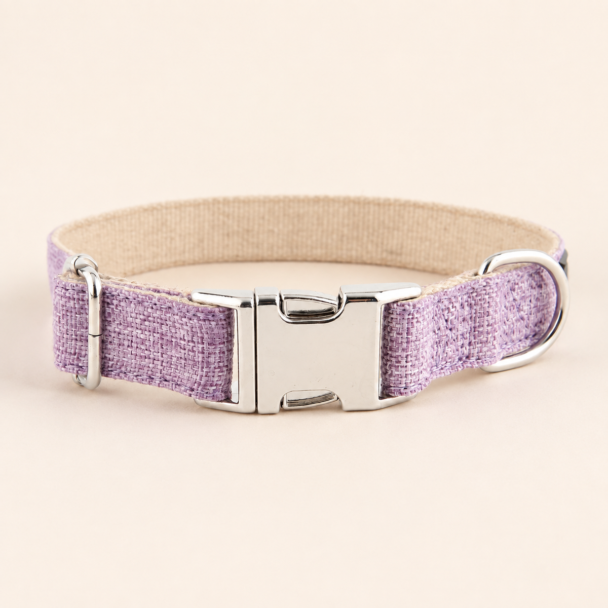 Lavender woven dog collar — hero [PZ-827044449353-hero]