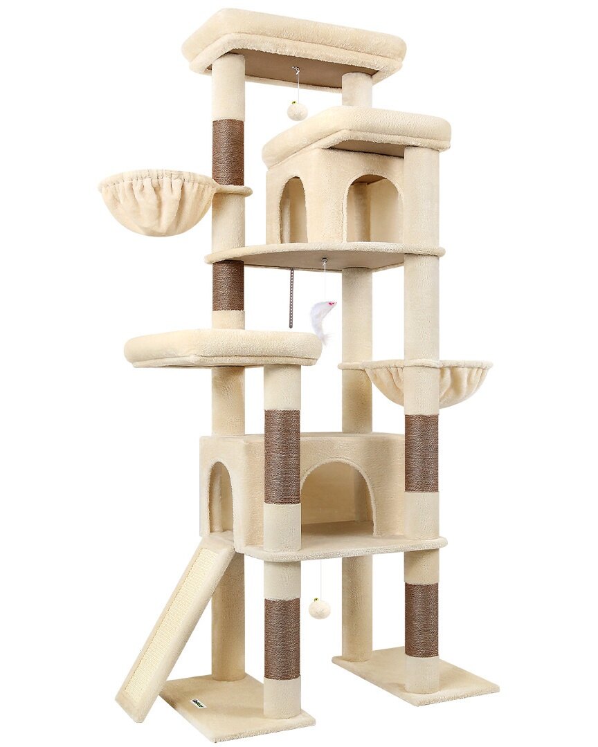 Globlazer S78 Cat Tower — Beige, 78 in — product detail image 1 [PZ-globlazer-s78-bg-gallery-02]