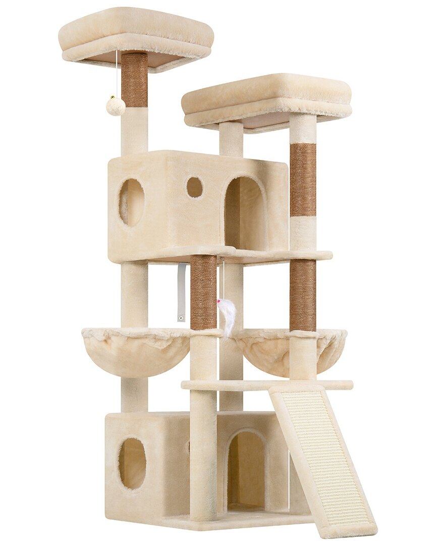 Globlazer F64B Cat Tower — Beige, 64 in — product detail image 1 [PZ-globlazer-f64b-bg-gallery-02]
