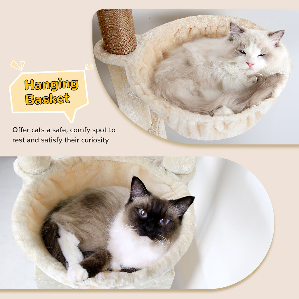 Globlazer S78 Cat Tower — Beige, 78 in — product detail image 5 [PZ-globlazer-s78-bg-gallery-06]