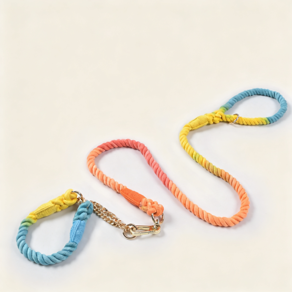 Dog Collars and Fixed-Length Leashes with Gold-Tone Hardware - product image 3 [PZ-967702433562-localized-3]