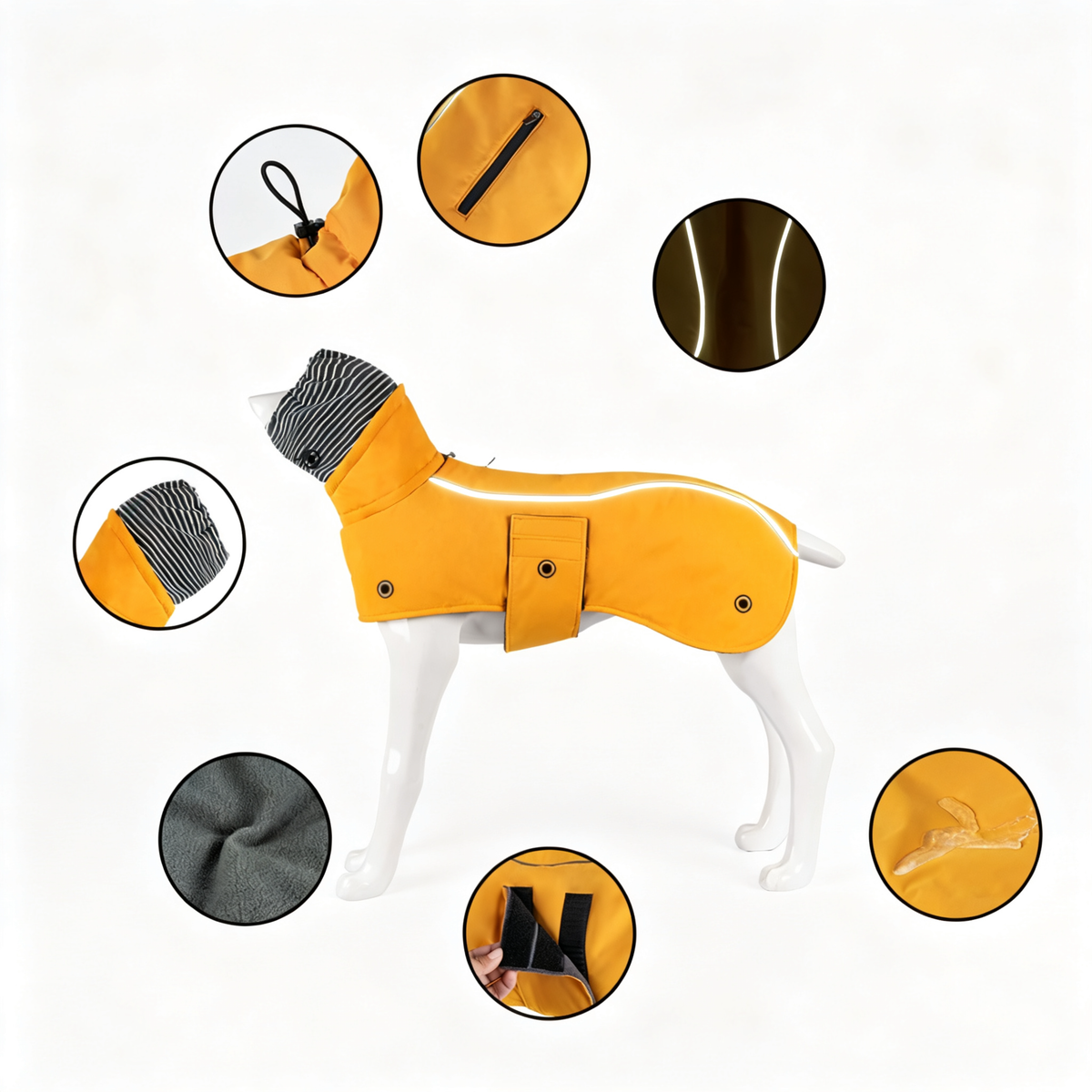 Single-Layer Polyester Dog Jacket - product image 2 [PZ-1000058479006-localized-2]