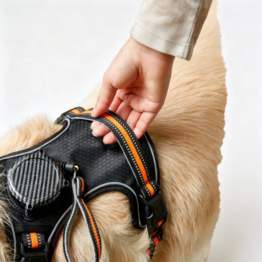 Adjustable Fixed-Length Fabric Dog Harness - product image 2 [PZ-925213269712-localized-2]