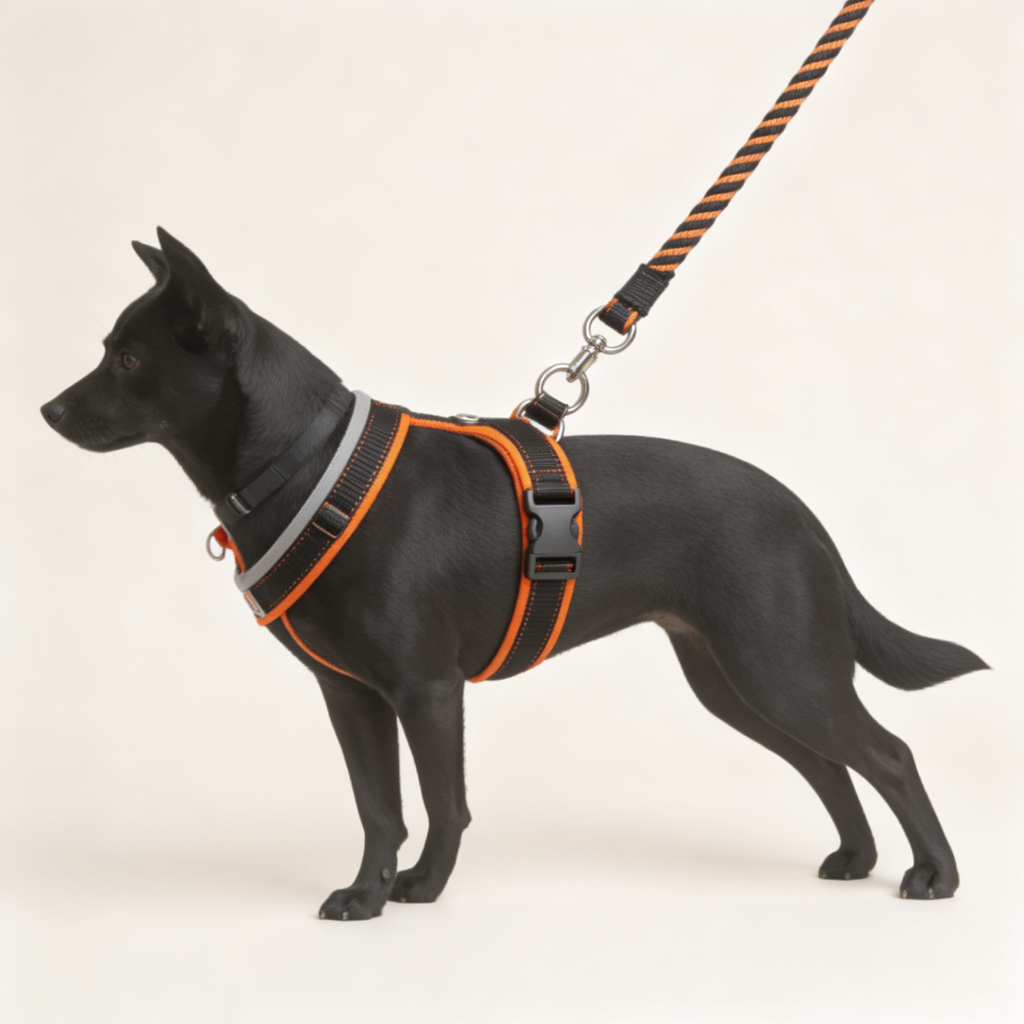 Adjustable Fixed-Length Fabric Dog Harness - product image 4 [PZ-925213269712-localized-4]