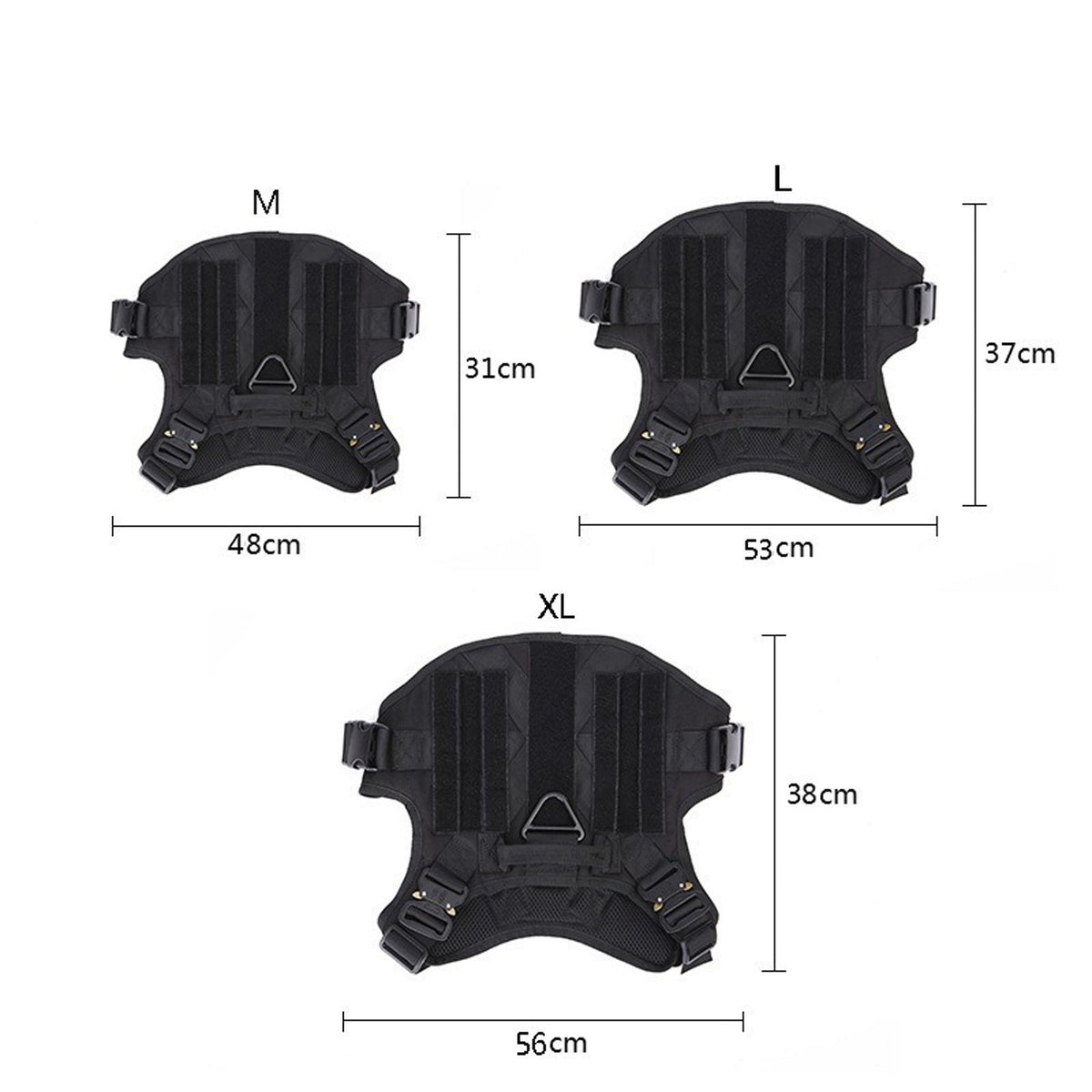 Tactical Outdoor 6-Piece Dog Harness Set - product image 4 [PZ-990333915568-localized-4]