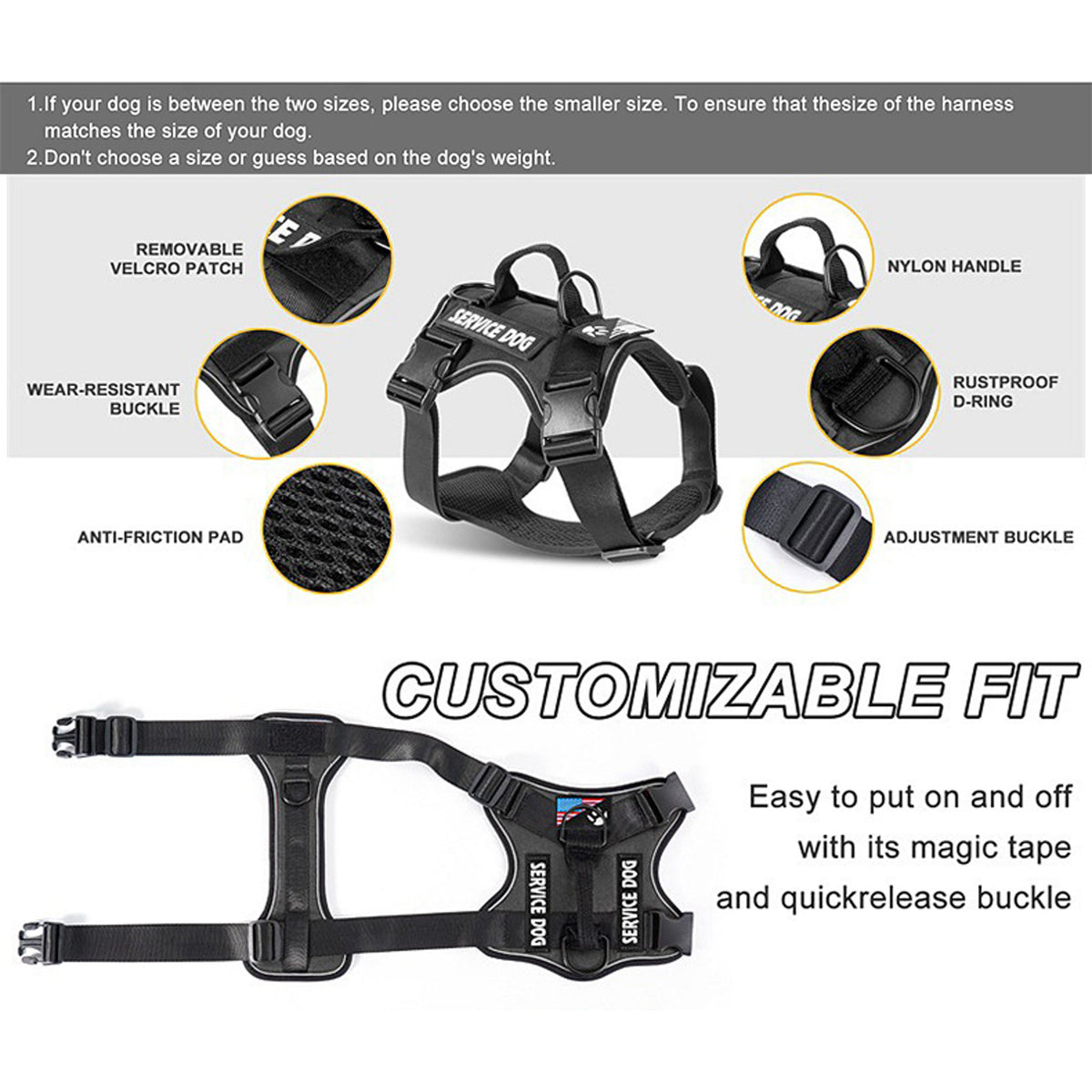 Nylon Dog Harness Set - product image 6 [PZ-887379269710-localized-7]