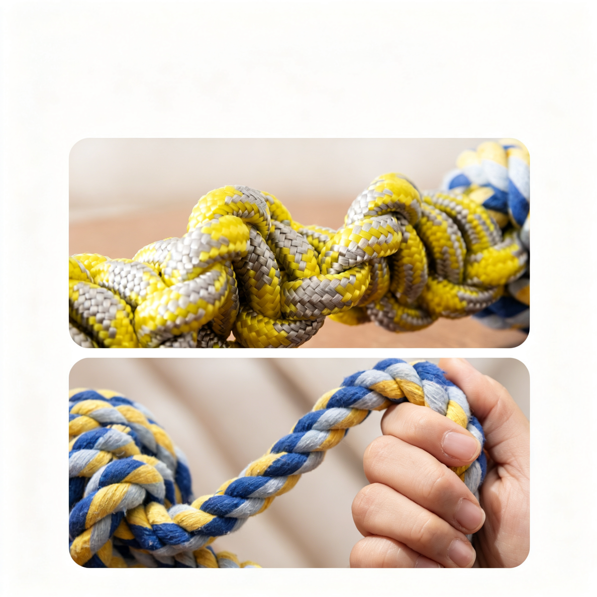 Cotton-Linen Knotted Rope Dog Toy - product image 2 [PZ-1008913228521-localized-2]