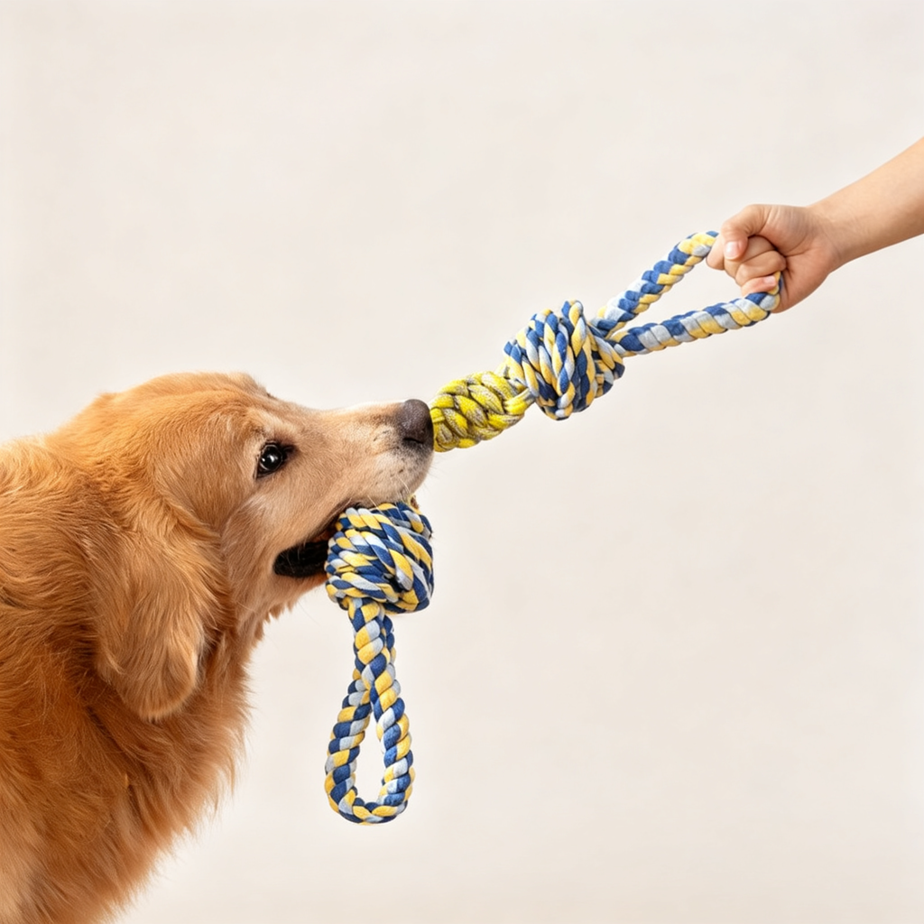 Cotton-Linen Knotted Rope Dog Toy - product image 6 [PZ-1008913228521-localized-7]
