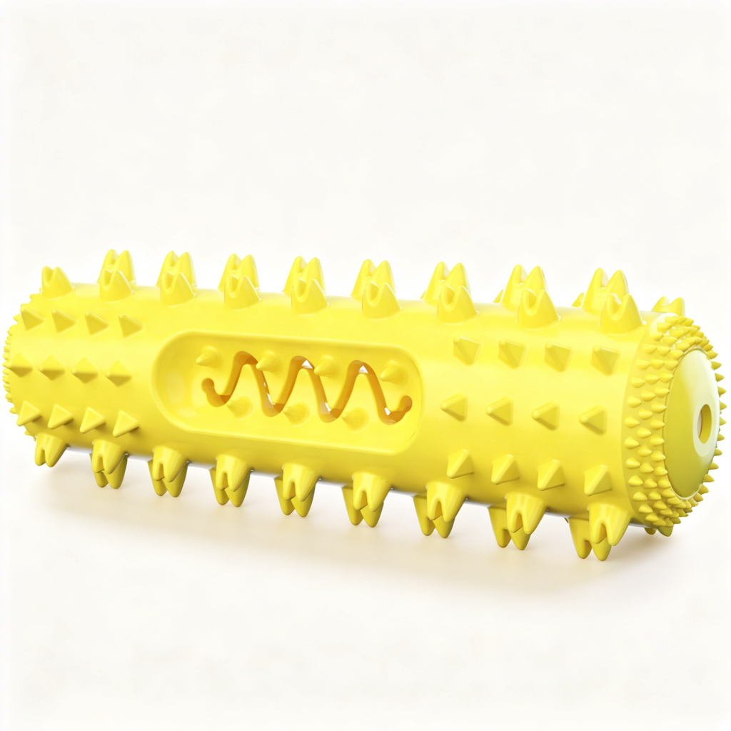 Squeaky TPR Dog Chew Toy with Treat-Dispensing Openings - product image 1 [PZ-630908227528-localized-1]