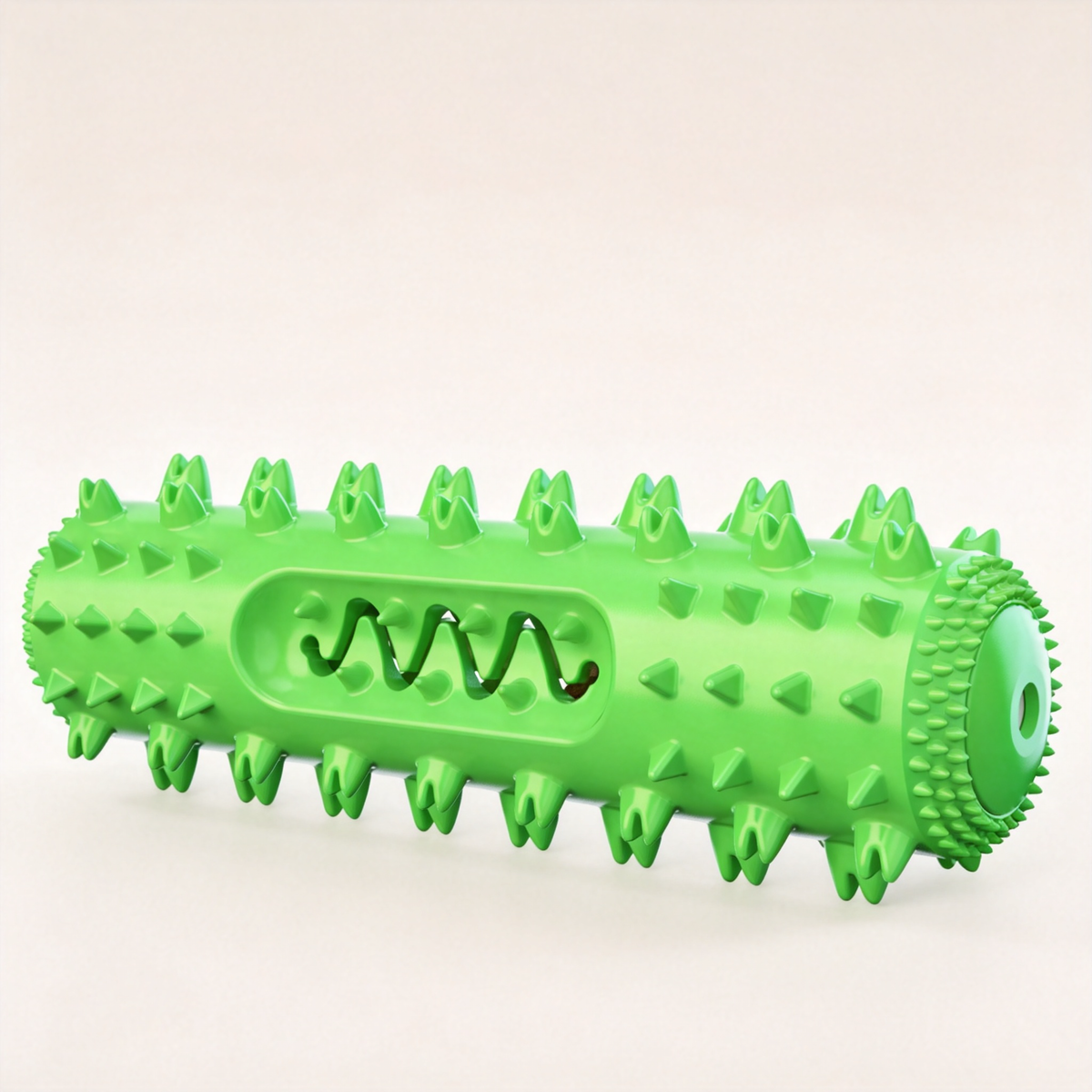Squeaky TPR Dog Chew Toy with Treat-Dispensing Openings - product image 2 [PZ-630908227528-localized-2]