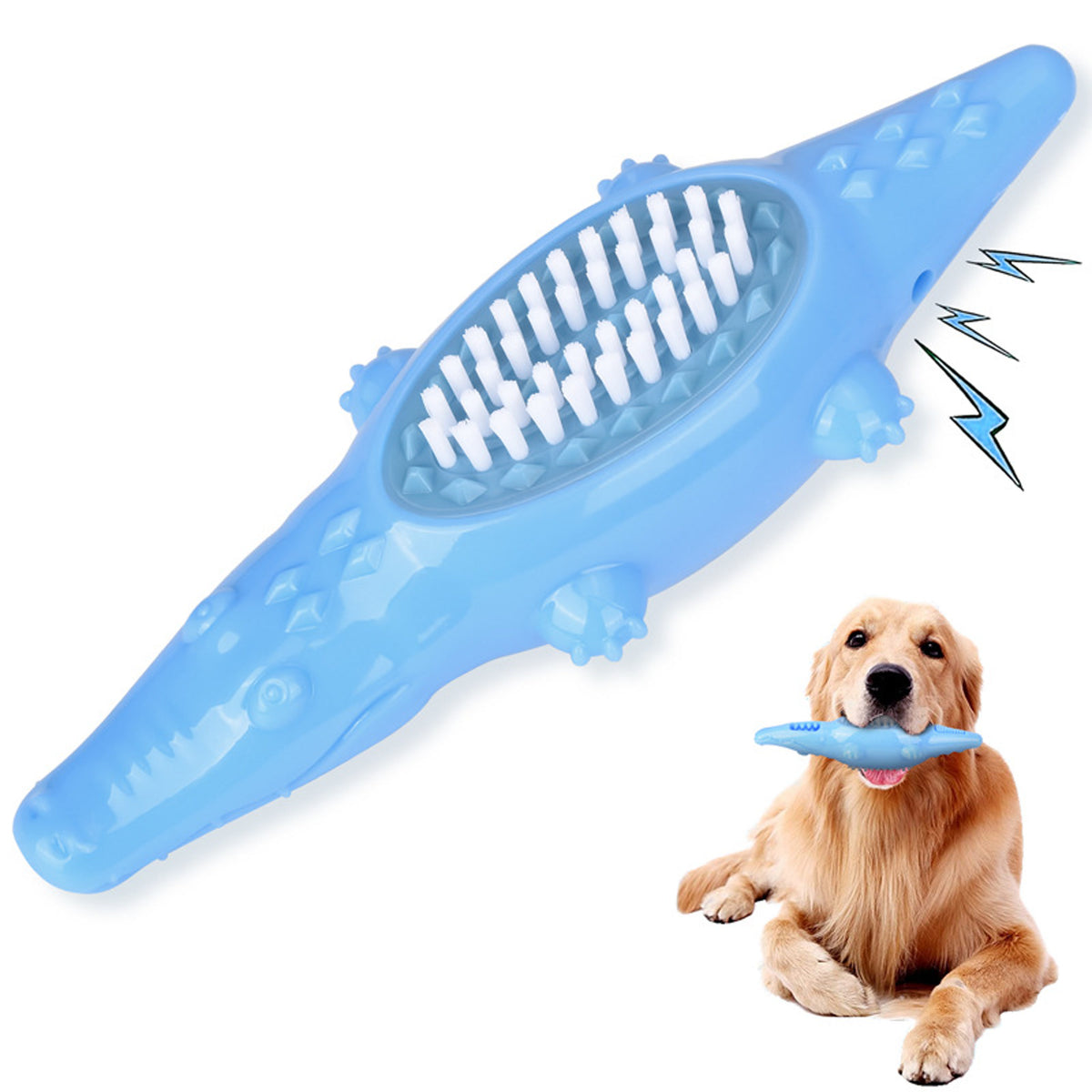 Blue Crocodile-Shaped TPR Dog Chew Toy - product image 5 [PZ-1059620172878-localized-5]