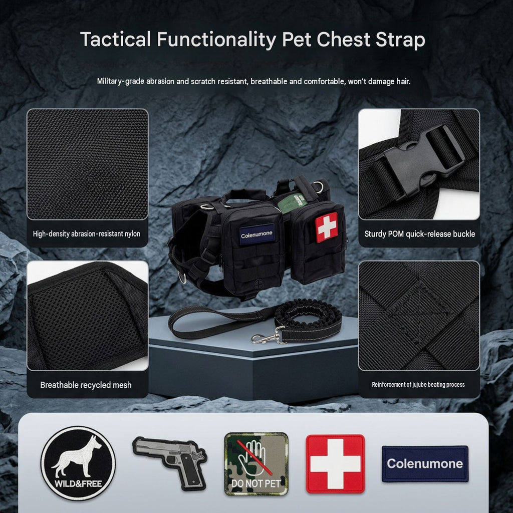 Nylon, breathable mesh, buckle and reinforced webbing details [PZ-1081429020565-materials]