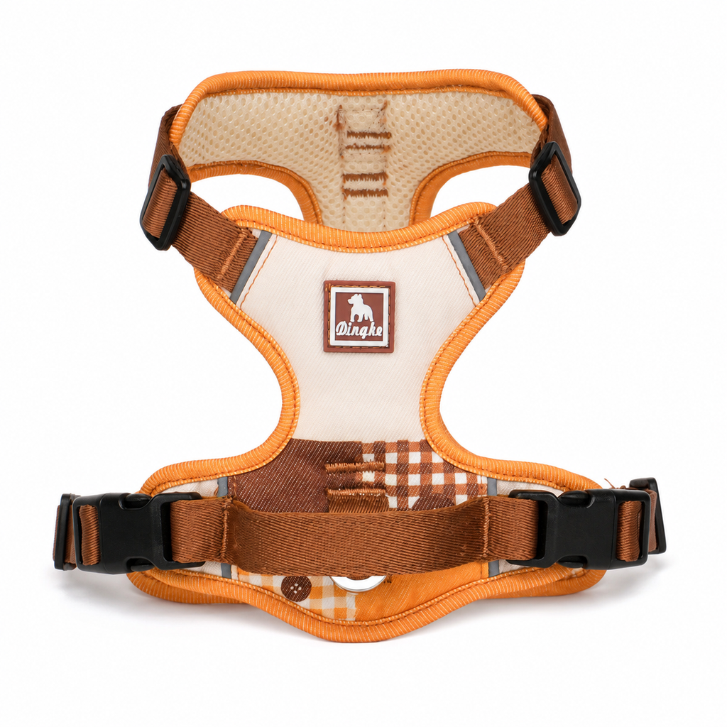 Patchwork dog harness — orange only [PZ-1050852726134-orange-only]