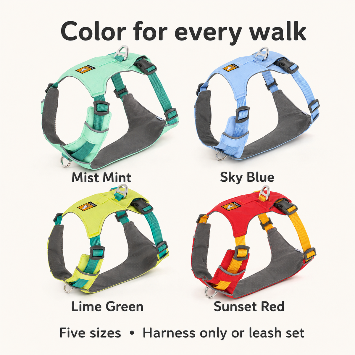 Everyday color dog harness — overview [PZ-1071250706403-overview]