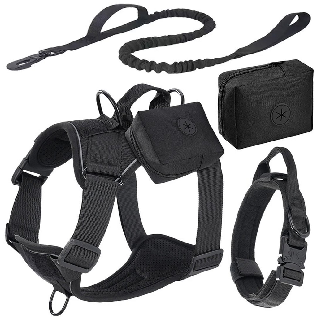 Image-based introduction to Four-Piece Tactical Dog Harness Set [PZ-1047704330660-intro]