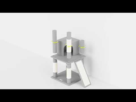 Globlazer F80H-BG cat tree assembly video [PZ-globlazer-f80h-bg-assembly-video]