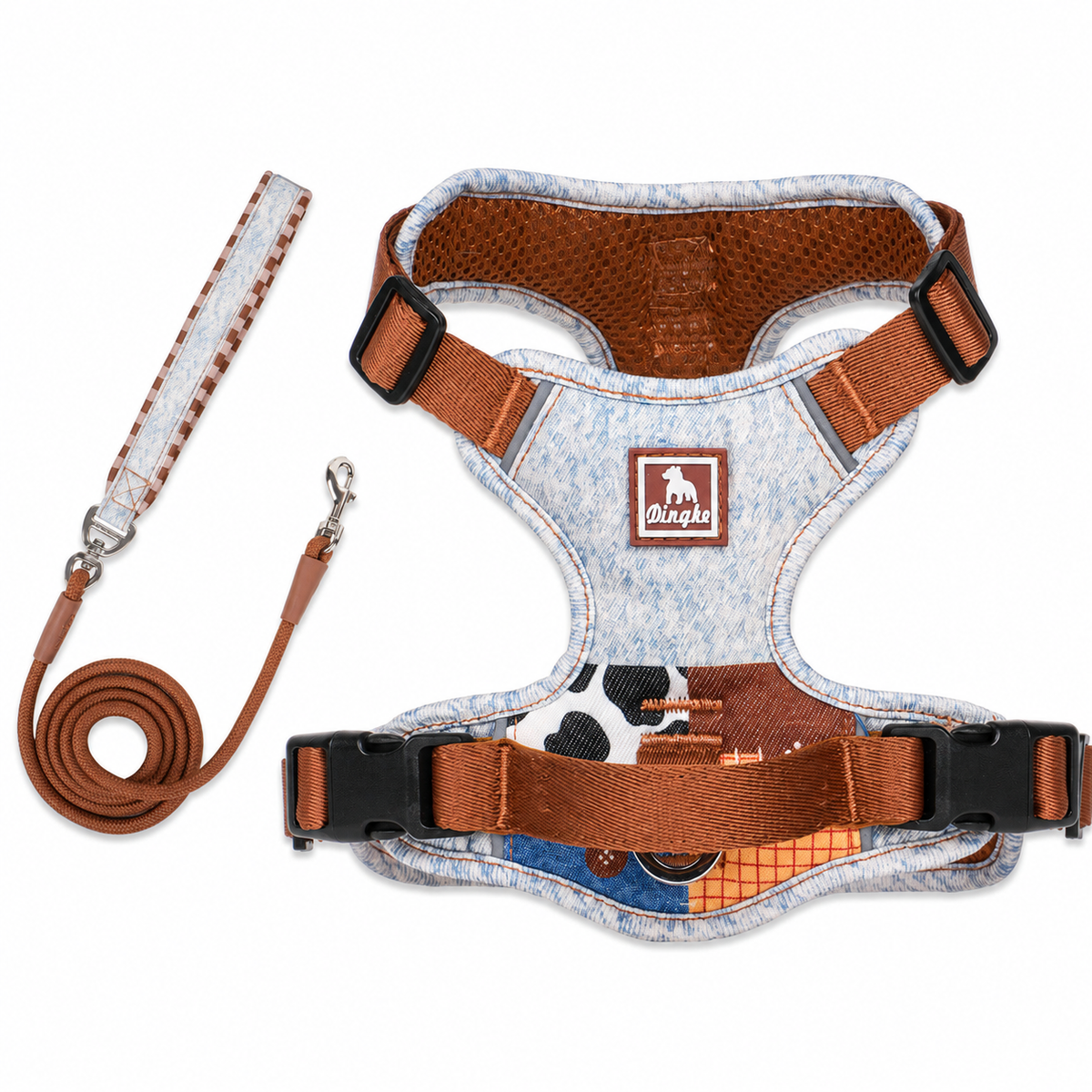 Patchwork dog harness — ranch set [PZ-1050852726134-ranch-set]