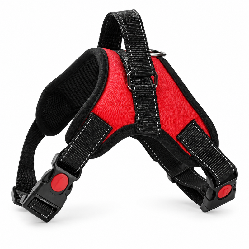 Adjustable Padded Dog Harness — Optional Reflective Leash