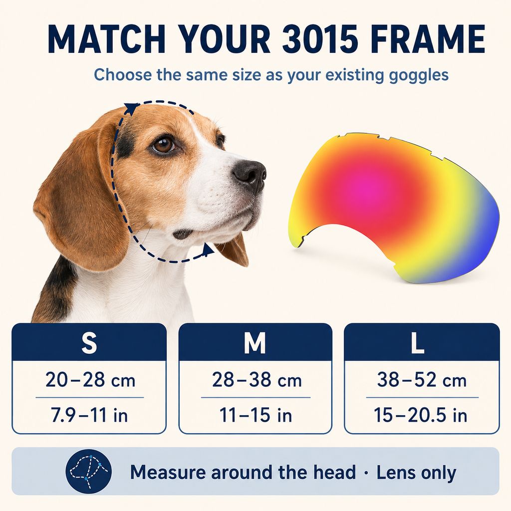 3015 Replacement Dog Goggle Lens — 3015 frame size guide [PZ-677857314116-size]