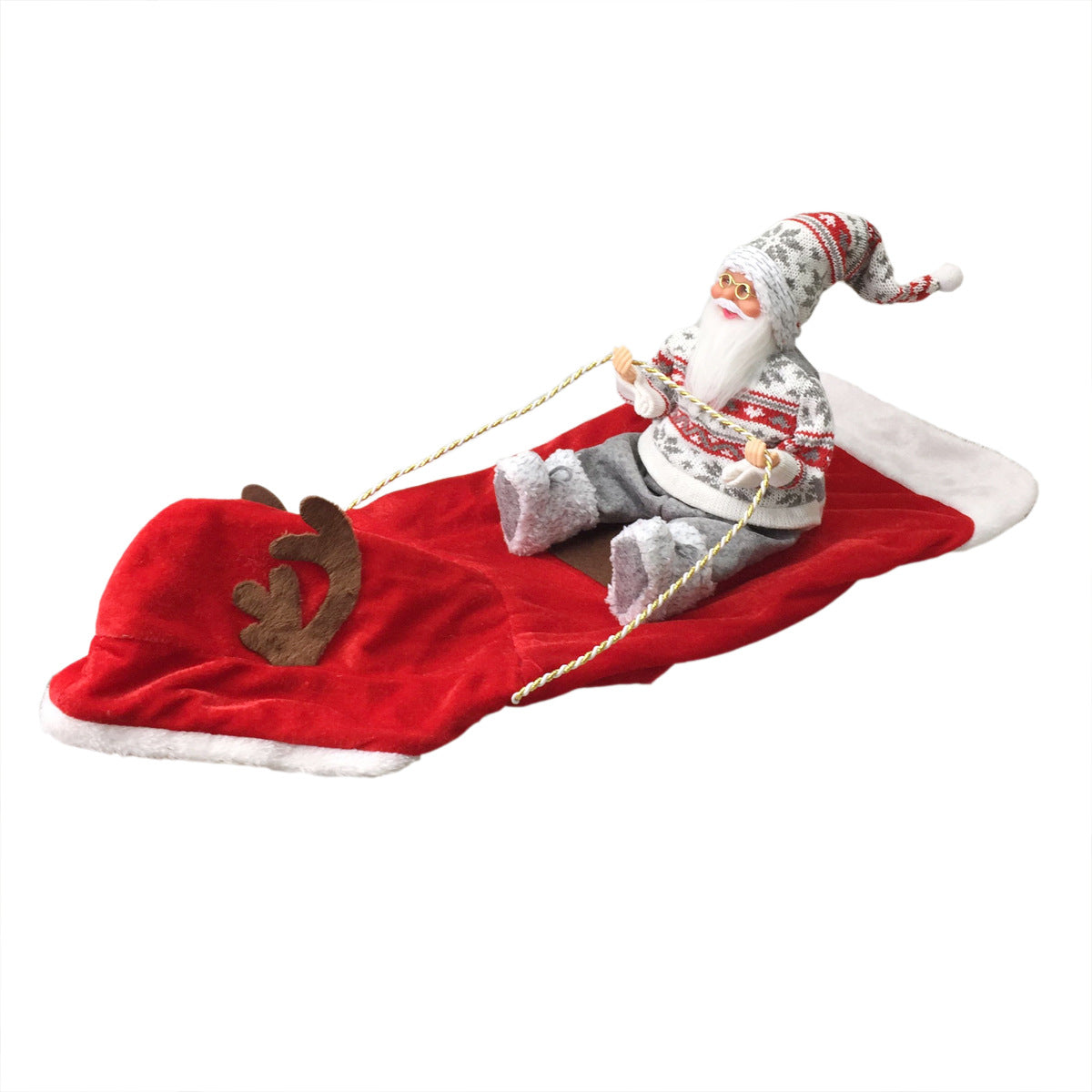 Sweater Santa rider dog costume, supplier product view [PZ-597730251098-sweater-santa]