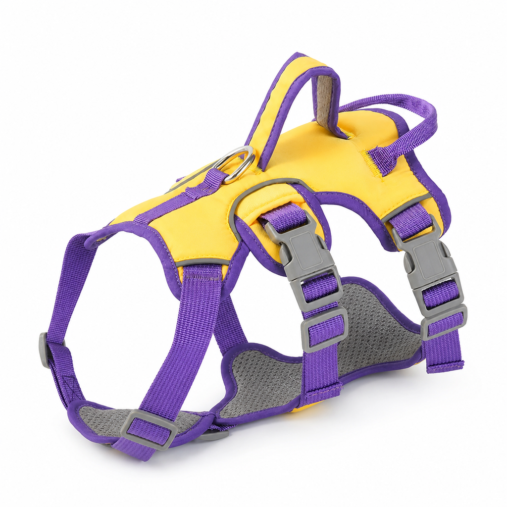 Pawzure TrailGuard Adjustable Dog Harness – Yellow