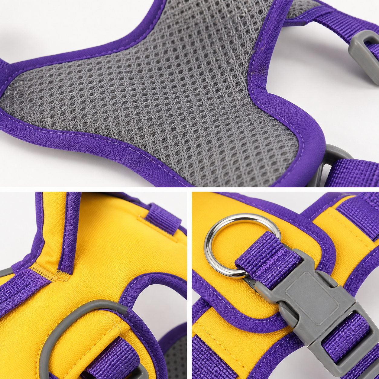 Pawzure TrailGuard Adjustable Dog Harness – Yellow